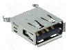 Conector USB A, versiune USB 2.0, drept, AMPHENOL - UE27AE5410H