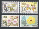 Zambia 1991 Mi 586/89 MNH, nestampilat - Flori, Flora