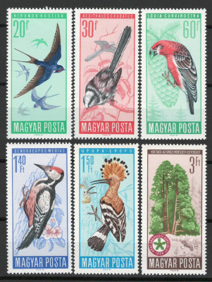 Ungaria 1966 Mi 2231/36 MNH - Protejarea pasarilor foto