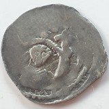 Austria Salzburg 1 denar (1200--46) Friesach argint Arhiepiscop Eberhard ll circulat in Transilvania, Europa
