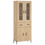 Cumpara ieftin Dulap inalt, stejar sonoma, 69,5x34x180 cm, lemn compozit
