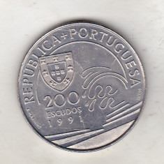 bnk mnd Portugalia 200 escudos 1991 unc , Columb
