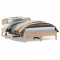 vidaXL Cadru de pat cu tăblie, 150x200 cm lemn masiv pin