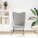 vidaXL Scaun balansoar Gri deschis Țesătura Sherpa 42001783