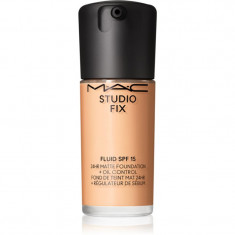 MAC Cosmetics Studio Fix Fluid SPF 15 24HR Matte Foundation + Oil Control machiaj cu efect matifiant SPF 15 culoare NC18 30 ml