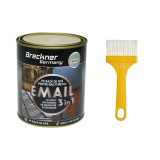 Vopsea email anticoroziva 3 in 1 argintie pentru metal 750g, direct pe rugina, pe baza de apa Breckner Germany
