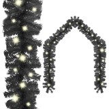 Cumpara ieftin Ghirlanda de Craciun cu lumini LED, negru, 20 m