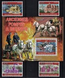 Timbre Togo 2010, Serie Completa + Colita, Vehicule Pompieri, MNH, Straine Dupa 1950