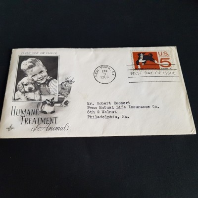 Prima Zi de Emisiune SUA 1966.FDC foto