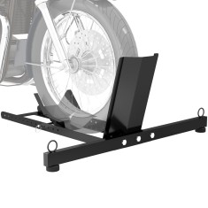 HOMCOM Suport Blocator Roată Moto cu Suport Reglabil, Capacitate de 816,5 kg, &Oslash;34-84 cm, Negru | Aosom Romania