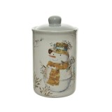 Borcan pentru depozitare - Storage Pot Dolomite Snowman | Kaemingk