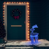 VidaXL Decorațiune de Crăciun ren, cu plasă, 306 LED-uri, 60x24x89 cm