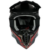 Casca cross/atv Exdrive negru/gri/rosu mat marime XS