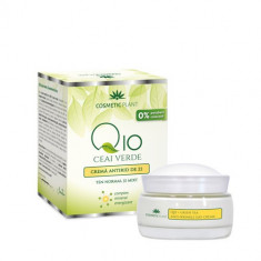 Cremă antirid de zi Q10, ceai verde&complex mineral energizant, 50ml, Cosmetic