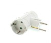 Stecher Dublu cu Protectie 2x Schuko Laterale Well, 16A, 230V
