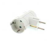 Stecher Dublu cu Protectie 2x Schuko Laterale Well 16A 230V
