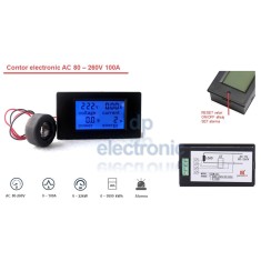 Contor contoar electronic 220V 100A