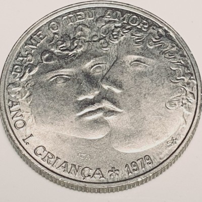 3348 Portugalia 25 Escudos 1985 International Year of the Child km 609 aunc-UNC foto