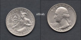 SUA 1976 Quarter, 25 Centi, Bicentenar, fara litera, America de Nord, Cupru-Nichel