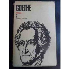 Opere 7 Proza Anii De Drumetie Ai Lui Wilhelm Meister - Goethe , 10011886