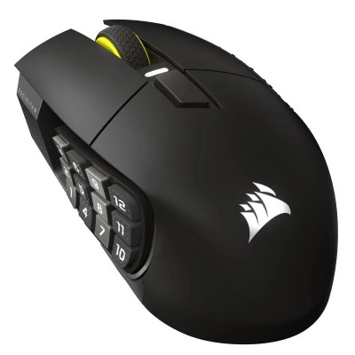 Mouse Gaming CORSAIR SCIMITAR ELITE WIRELESS SE, Gun metal, 33000 foto