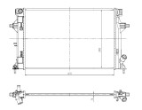 NRF 550035 Radiator, racire motor
