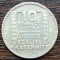 (A87) MONEDA DIN ARGINT FRANTA - 10 FRANCS FRANCI 1934, 10 GRAME, PURITATE 680