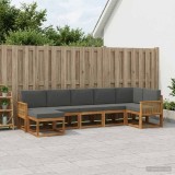 Cumpara ieftin Set de canapele de exterior 7 buc. 7-Locuri Natural si Antracit