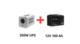 Qoltec Alimentare ne&icirc;ntreruptibilă pentru pompe de circulație 350W + acumulator 100Ah