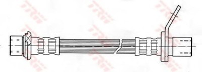 Conducta / cablu frana TOYOTA COROLLA Hatchback (E11) (1997 - 2002) TRW PHA393 foto