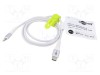 Cablu USB 2.0 Apple Lightning și USB C 1m alb silicon Goobay