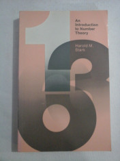 An Introduction to Number Theory - Harold M. Stark foto