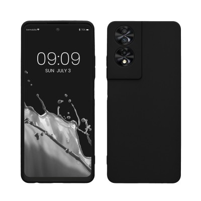 Husa Kwmobile pentru TCL 40 NxtPaper, Negru, Silicon, KWM000022QD001C foto