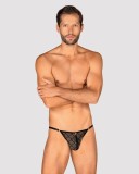 Chiloti tanga barbati Severio One Size negru