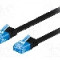 Cablu patch cord, Cat 6a, lungime 7m, U/UTP, Goobay - 96356