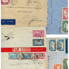 Senegal - Lot 5 plicuri circulate, anii 1930