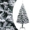 VidaXL Pom de Crăciun artificial cu zăpadă, verde, 240 cm, PVC 320966