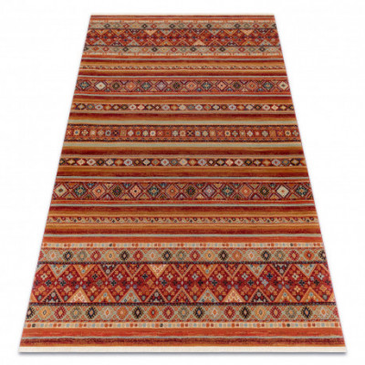 Covor L&amp;acirc;nă KESHAN franjuri, oriental 7685/53578 teracotă, 80x145 cm foto