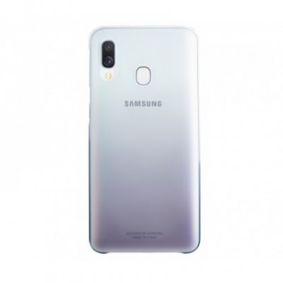 Husa Plastic Samsung A405 Galaxy A40, Gradation Cover, Neagra, Blister EF-AA405CBEGWW Original foto