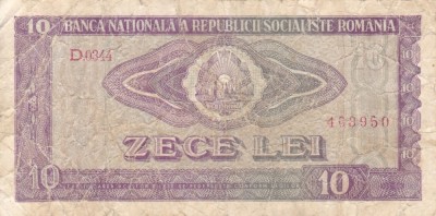 ROMANIA 10 lei 1966 VF-!!! foto