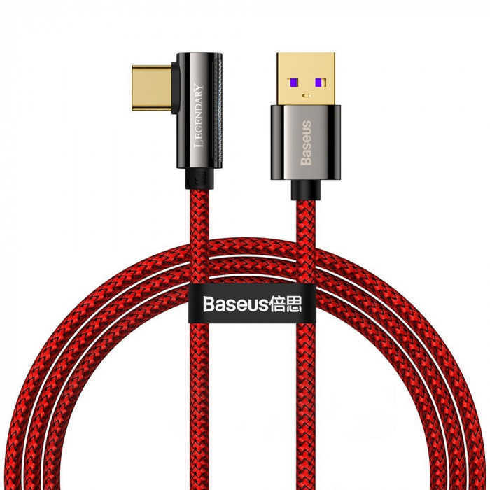 Cablu Date &amp; Incarcare Fast Charging Tip C (Rosu) 1m BASEUS CACS000409