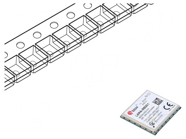 Modul LTE LARA-R6 10Mbps/5Mbps SMD 24x26x2.6mm