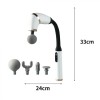 Aparat Profesional de Masaj Tip Pistol cu Extensie, Pentru Umeri, Abdomen, Picioare, Coapse, Fizioterapie, Tonifiere, Anticelulitic, Vibromasaj, Acumu