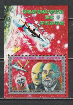 Guinea Ecuatoriala 1973 - Explorarea lui Venus S/S 1v MNH foto