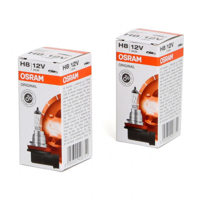 Set 2 Buc Bec Osram H8 12V 35W PGJ19-1 Original 64212 foto