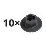 Set 10 Nut cap Alfa Romeo 159, Brera, Mito; Citroen Jumper; Fiat 500, Croma, Doblo, Ducato, Linea, Punto, Tipo; Ford Fiesta; Peugeot Boxer, interior