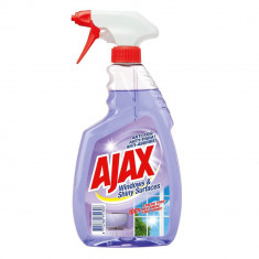 Detergent Geamuri Ajax Optimal 7 Windows and Shiny Surfaces, 500 ml, Solutie Geamuri cu Pulverizator, Solutie pentru Curatat Geamuri si Suprafete Luci