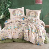 Lenjerie de pat ranforce Clasy king size (PAVONE)