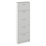 Cumpara ieftin Pantofar mdf alb Mobi 58x18x170.2 cm