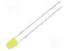 Dioda LED, 3mm, galbena, 100...150mcd, 20mA, 1,8...2,6V, OPTOSUPPLY - OSY5JA3PC4A